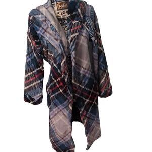 Vera Bradley Snow Plaid Belted Fleece Robe S/M